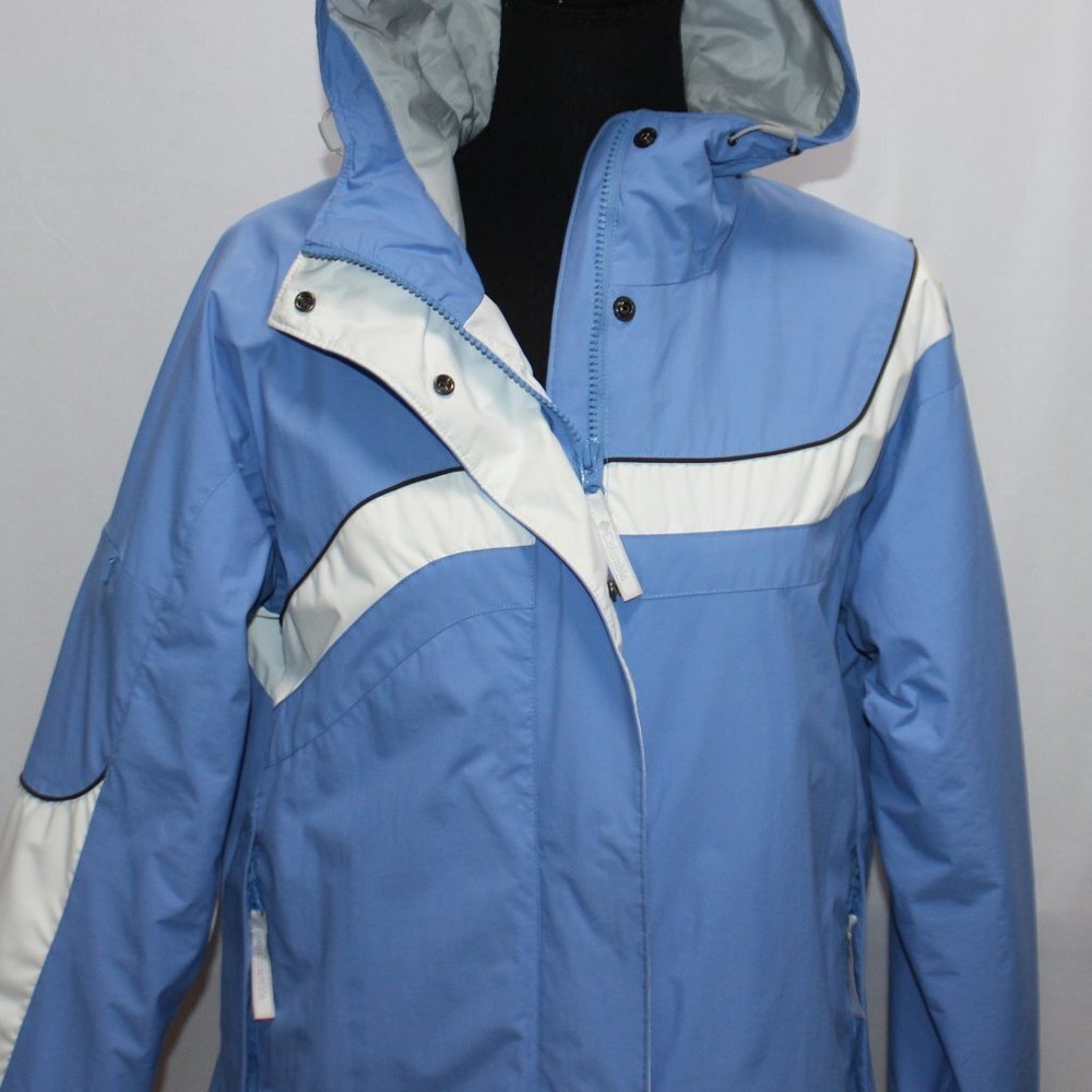 Columbia Women’s Hooded Jacket Medium Waterproof Fleece - Picture 3 of 16
